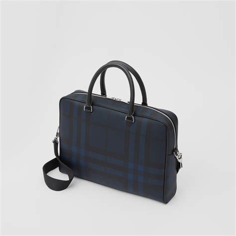 burberry london check briefcase|Burberry leather briefcase for men.